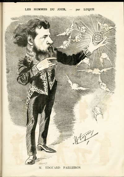 Manuel Luquen (1854-1919) kuvitus elokuvassa La Caricature (1880) tekijältä Manuel Luque