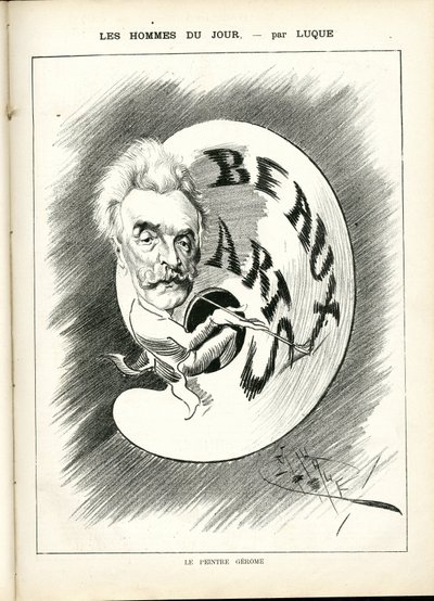 Manuel Luquen (1854-1919) kuvitus elokuvassa La Caricature (1880) tekijältä Manuel Luque