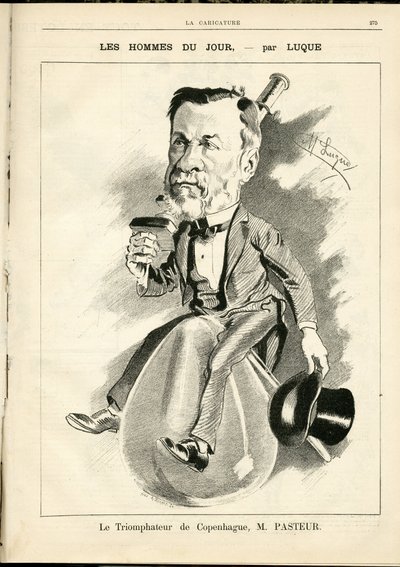 Manuel Luquen (1854-1919) kuvitus elokuvassa La Caricature (1880) tekijältä Manuel Luque
