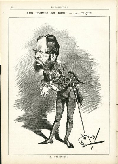 Manuel Luquen (1854-1919) kuvitus elokuvassa La Caricature (1880) tekijältä Manuel Luque