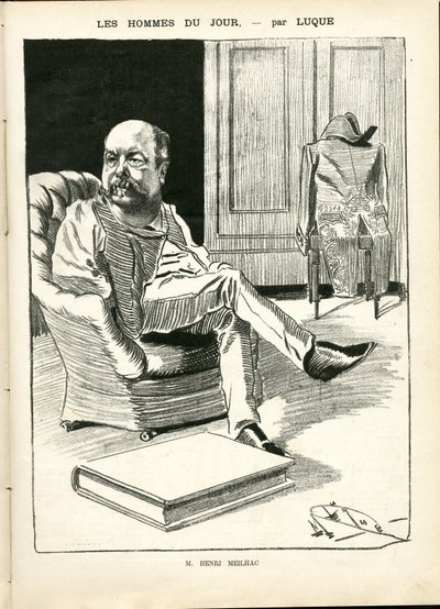 Manuel Luquen (1854-1919) kuvitus elokuvassa La Caricature (1880) tekijältä Manuel Luque