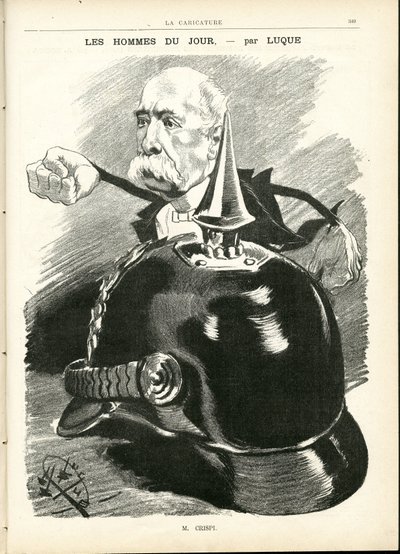 Manuel Luquen (1854-1919) kuvitus elokuvassa La Caricature (1880) tekijältä Manuel Luque