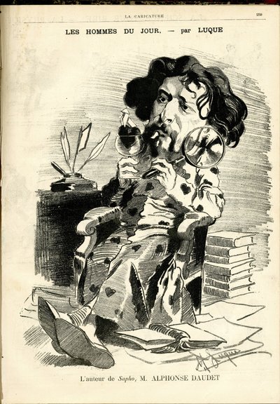 Manuel Luquen (1854-1919) kuvitus karikatyyrin (1880) kanteen tekijältä Manuel Luque