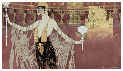 Orazin, Manuelin (1860-1934) julistesuunnittelu Jacques Feyderin elokuvalle "" L