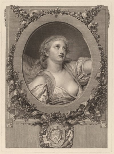 Hellä halu tekijältä Manuel Salvador Carmona after Jean Baptiste Greuze