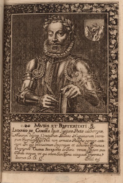 Runoilija Luís Vaz de Camõesin muotokuva n. 1524-1580, 1624. tekijältä Manuel Severim de Faria