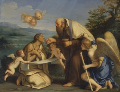 Egyptin Pyhän Marian viimeinen ehtoollinen, 1680. tekijältä Marc Antonio Franceschini