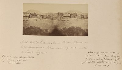 Näkymä Serra de Maria Valéria -vuoristoon Retero-nimisestä paikasta viisi peninkulmaa Paulo Affonsosta länteen. tekijältä Marc Ferrez