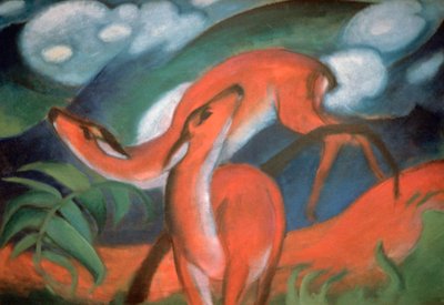 "Red Deer II", 1912 tekijältä Franz Marc