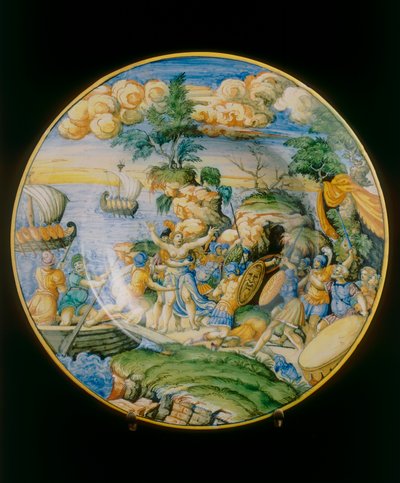 Elenan raiskaus, Marcantonio Raimondin levy, joka on säilytetty Firenzen Museo Nazionale del Bargellossa tekijältä Marcantonio (attr.to) Raimondi
