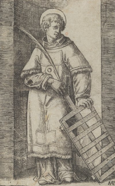 Saint Vincent, vasen käsi lepää grillillä, sarjasta 