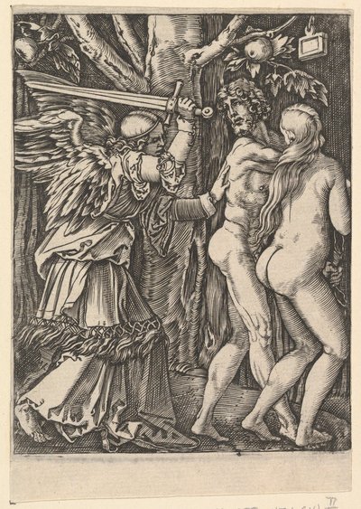 Karkotus paratiisista Dürerin jälkeen, n. 1500-1534. tekijältä Marcantonio Raimondi