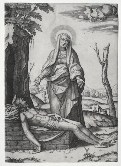 Pieta. tekijältä Marcantonio Raimondi