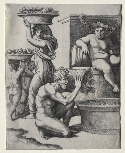 Viinipuristin tekijältä Marcantonio Raimondi