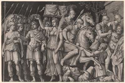 Trajanus voiton kruunaamana tekijältä Marcantonio Raimondi
