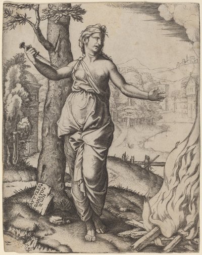 Dido tekijältä Marcantonio Raimondi after Raphael