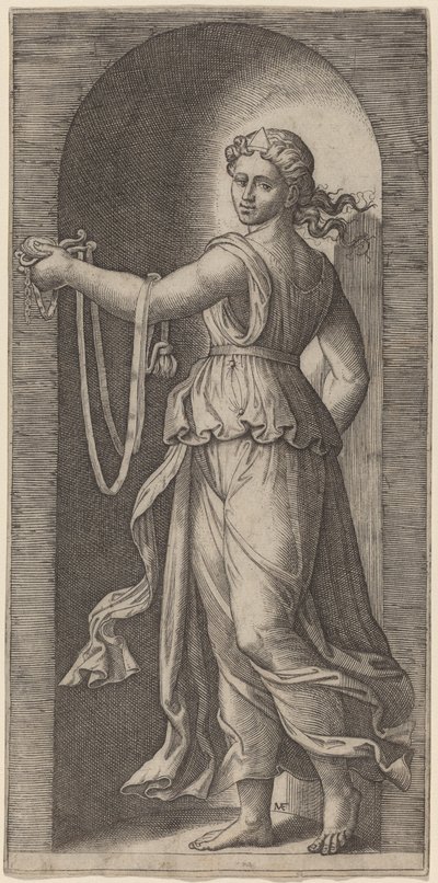 Raittius tekijältä Marcantonio Raimondi after Raphael