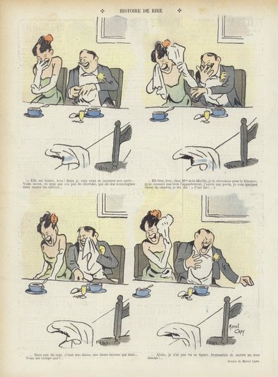 Kuvitus Le Rirelle tekijältä Marcel Amable O.L. Capy