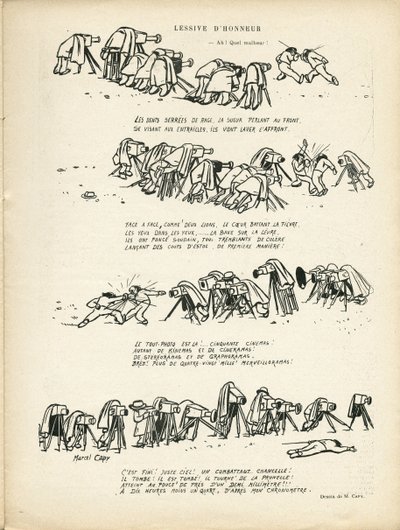 Kuva Marcel Capystä (1865-1941) Le Riressä, 03.02.12 - Honor Laundry - Urheilu, Valokuvaus Kameravalokuvaaja, Miekkailu tekijältä Marcel Amable O.L. Capy