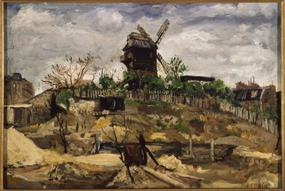 Moulin de la Galette, noin 1920 (öljy) tekijältä Marcel Leprin