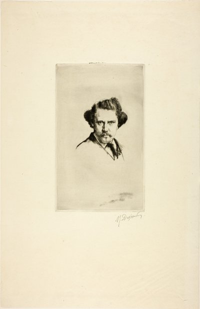 Alfred Cadartin muotokuva, 1875 tekijältä Marcellin Gilbert Desboutin