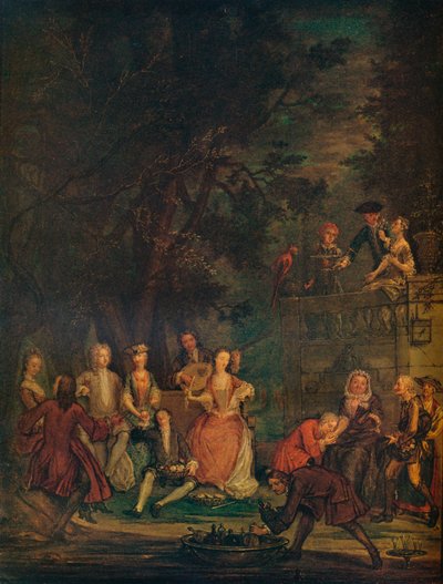 Keskustelukappale, c1700 1931 tekijältä Marcellus Laroon the Younger