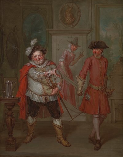 Kohtaus Shakespearen "Henry IV, osa I" tekijältä Marcellus Laroon the Younger