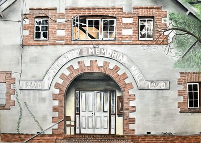 Historiallisen Centenary Hallin sisäänkäynti tekijältä Marchelle de Kock