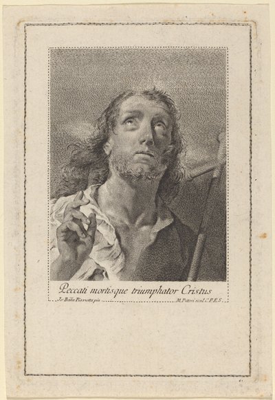 Kristus voittaa synnin ja kuoleman tekijältä Marco Alvise Pitteri after Giovanni Battista Piazzetta