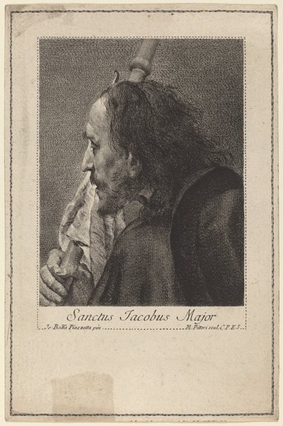 Pyhä James Major tekijältä Marco Alvise Pitteri after Giovanni Battista Piazzetta