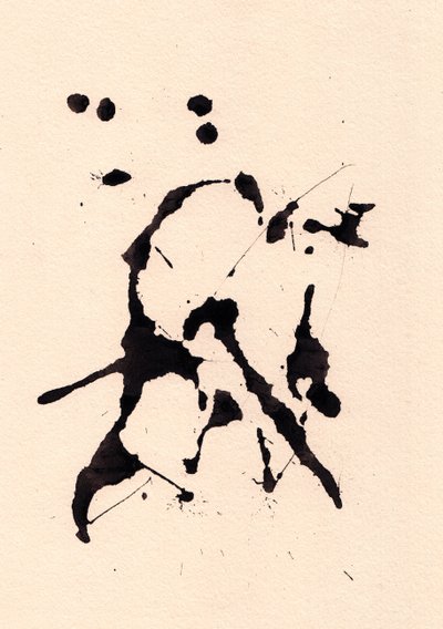 Blot, 2018 (muste paperille) tekijältä Marco Campedelli