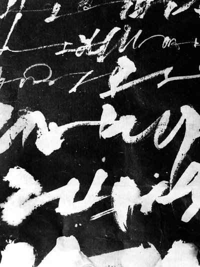 Wabi Sabi (yksityiskohta), 2018 (muste paperille) tekijältä Marco Campedelli