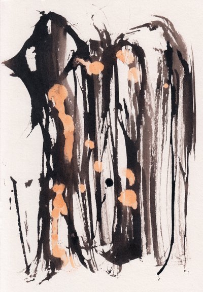 Wabi Sabi, 2018 (muste ja valkaisuaine paperille) tekijältä Marco Campedelli