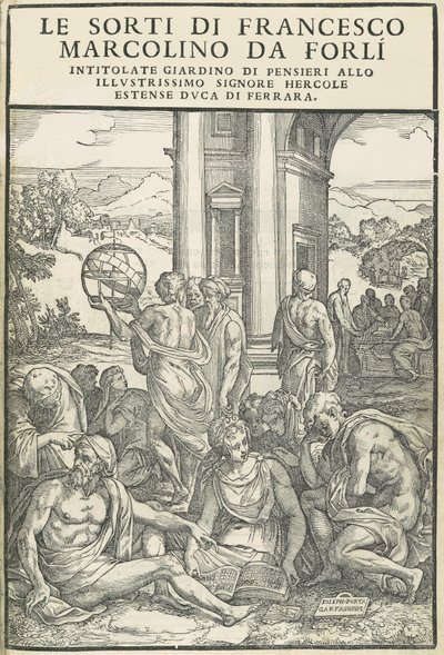 Le Sorti...niminen ajatusten puutarha, lokakuu 1540. Tekijät: Unknown, Marco Dente. tekijältä Marco Dente