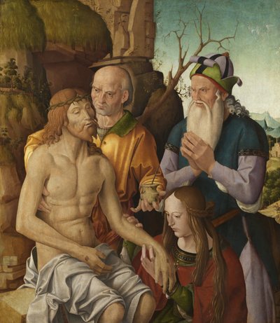 Valituslaulu kuolleesta Kristuksesta, n. 1500 (tempera paneelissa) tekijältä Marco Palmezzano