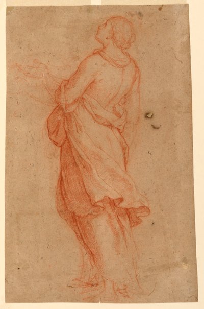 Piirros, Nuori nainen (Pyhä Maria Magdaleena ristin alla), 1550-75. tekijältä Marco Pino
