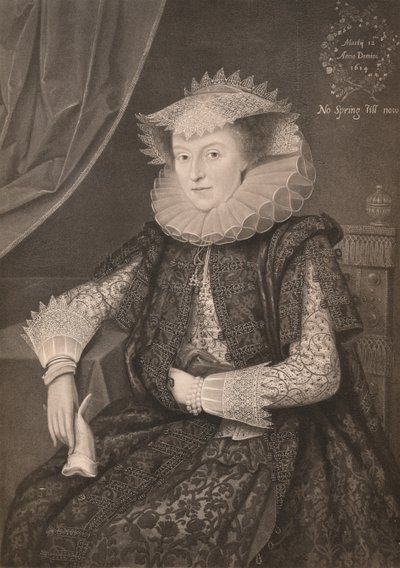 Mary Sidney, Pembroken kreivitär, 1614, 1904 tekijältä Marcus Garret Gheeraerts the Younger
