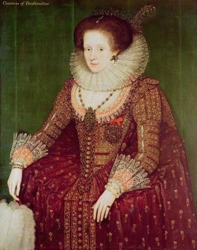 Margaret Hay, Dunfermlinen kreivitär tekijältä Marcus Gheeraerts