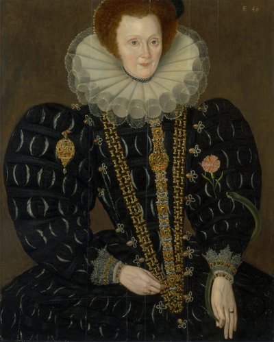Nainen nimeltä Lady Elizabeth Knightley tekijältä Marcus Gheeraerts the Younger