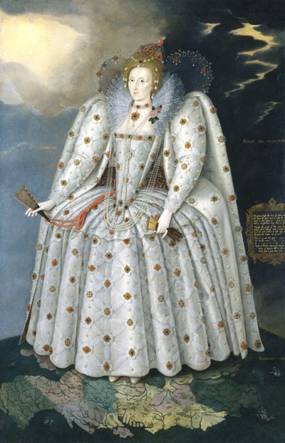 Kuningatar Elisabet I ("Ditchleyn muotokuva") tekijältä Marcus Gheeraerts the Younger