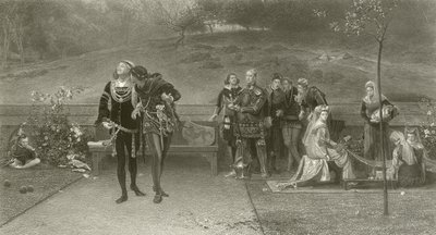 Edward II ja Piers Gaveston tekijältä Marcus Stone