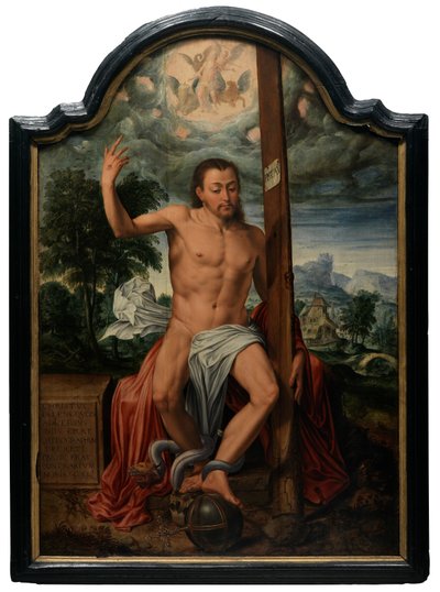 Voittoisa Kristus (öljy paneelissa) tekijältä Marcus the Elder Gheeraerts