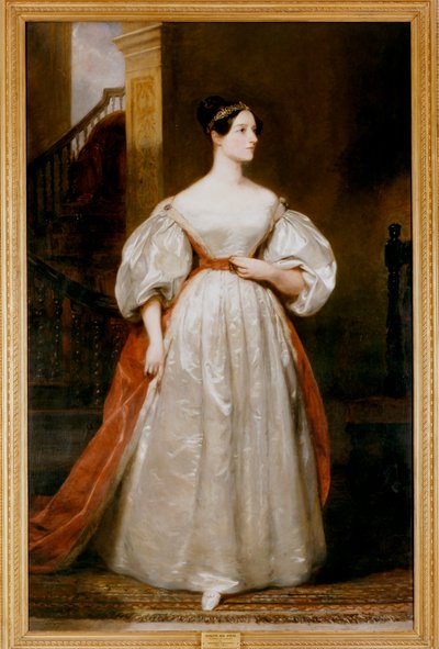 Kreivitär Augusta Ada Lovelace 1815-1852, englantilainen matemaatikko ja kirjailija tekijältä Margaret Carpenter