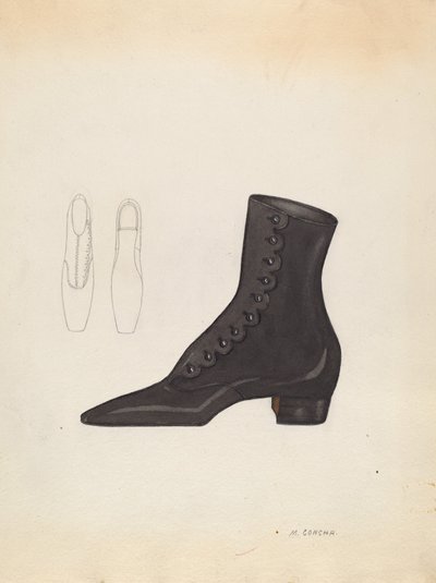 Naisten kenkä, c. 1937. tekijältä Margaret Concha