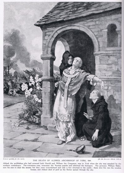 Yorkin arkkipiispan Aldredin kuolema 1069 jKr. tekijältä Margaret Dovaston