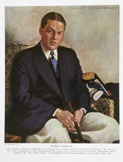 Bobby Jonesin muotokuva, 1930 tekijältä Margaret Fitzhugh Browne