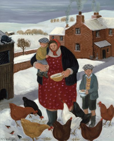 Takapiha talvella tekijältä Margaret Loxton