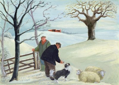 Maanviljelijä ja hänen koiransa tekijältä Margaret Loxton