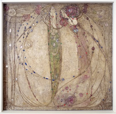 Valkoinen ruusu ja punainen ruusu tekijältä Margaret MacDonald Mackintosh