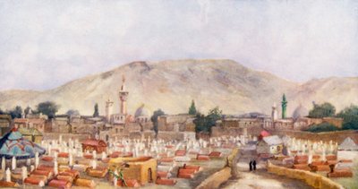 Meidanin muslimihautausmaa, Damaskos (värilitro) (värilitro) tekijältä Margaret Thomas